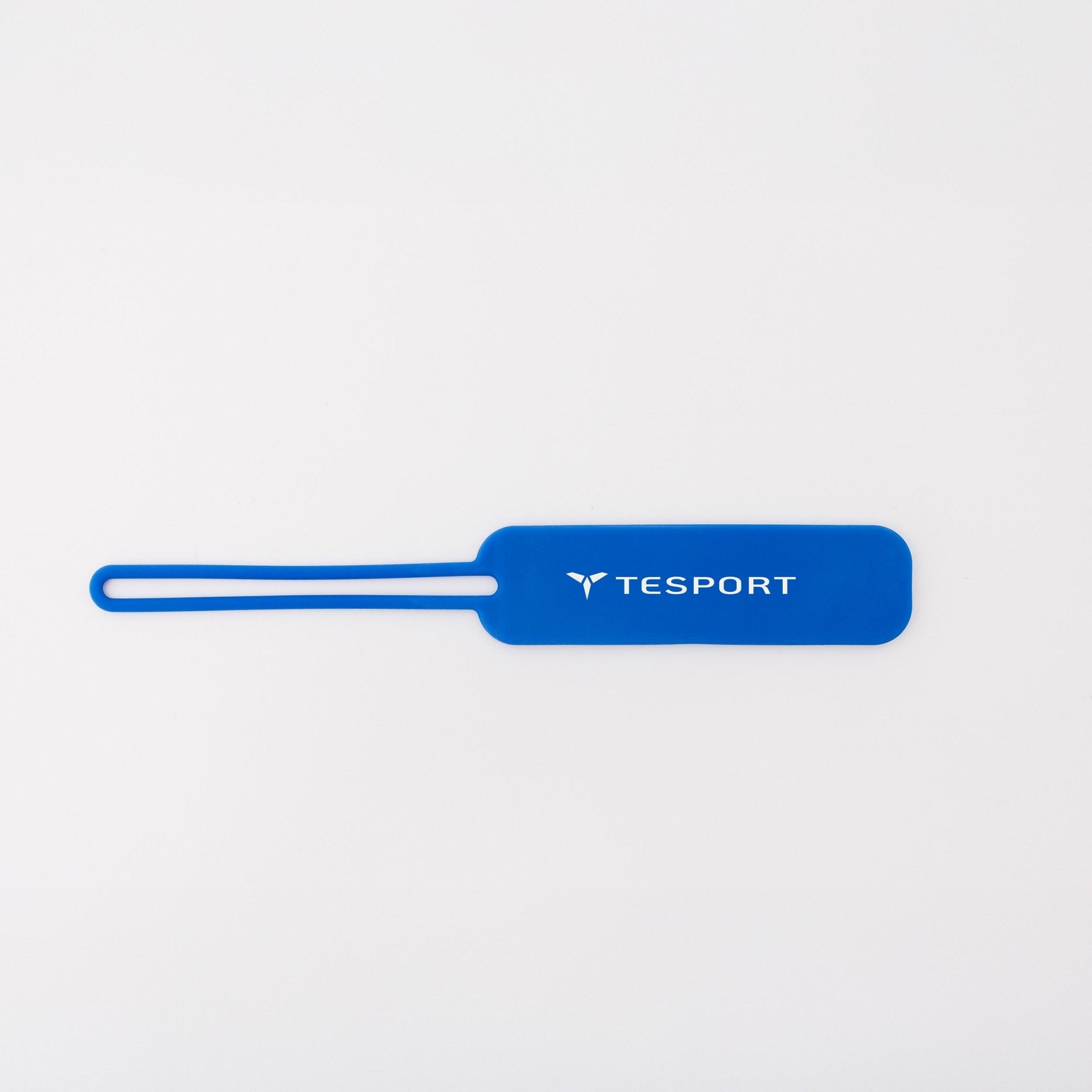 Tesport™ Silicone Address Bag Tag in Blue front view