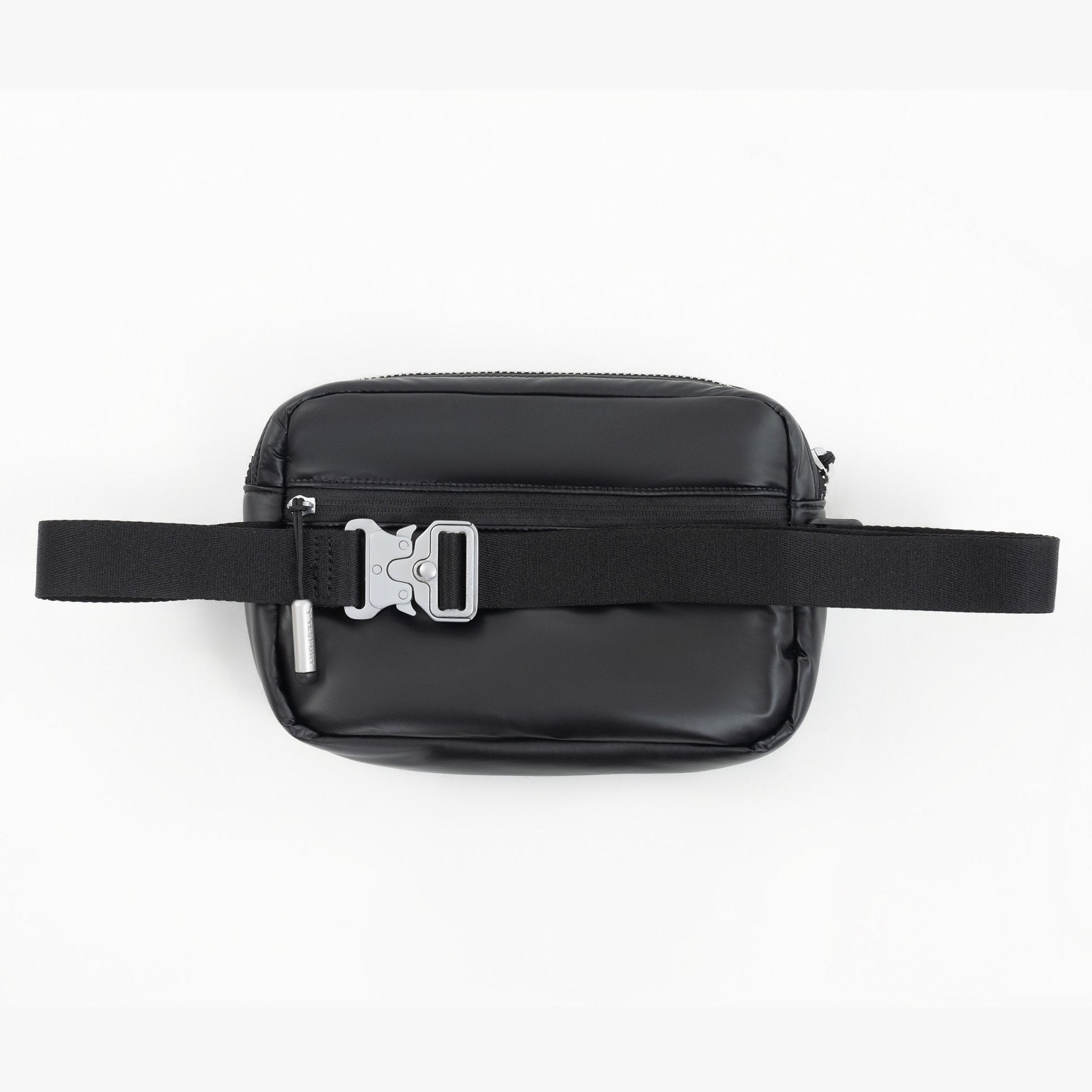 Tesport Cloud Crossbody Belt Bag in Black back view