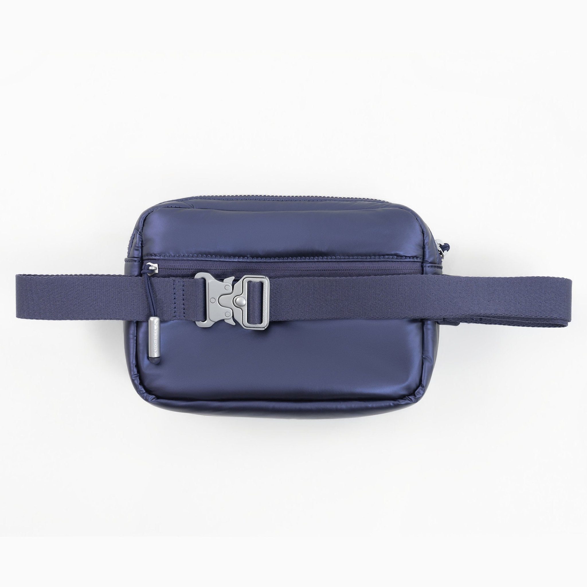 Tesport Cloud Crossbody Belt Bag in Navy back view