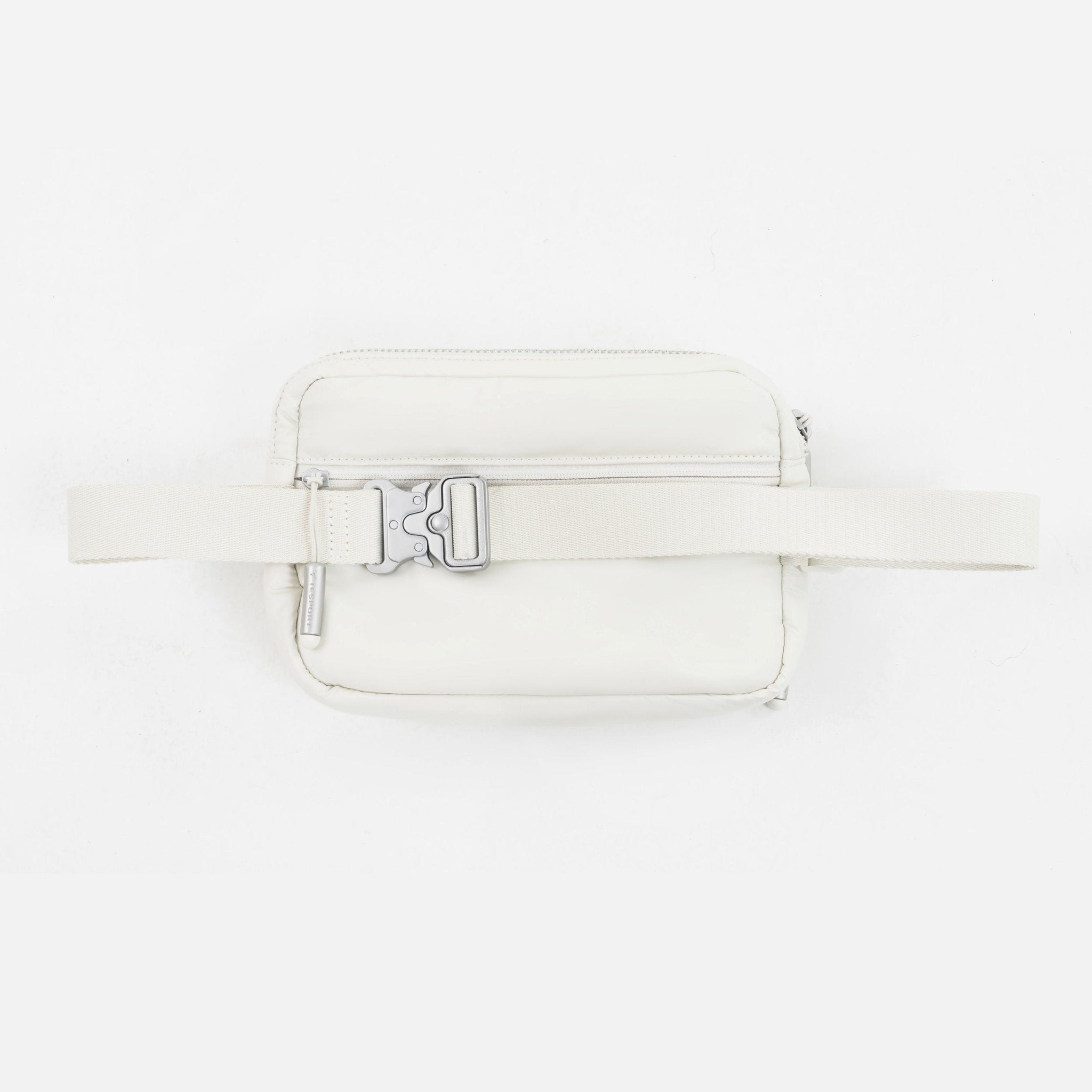 Tesport Cloud Crossbody Belt Bag in White back view
