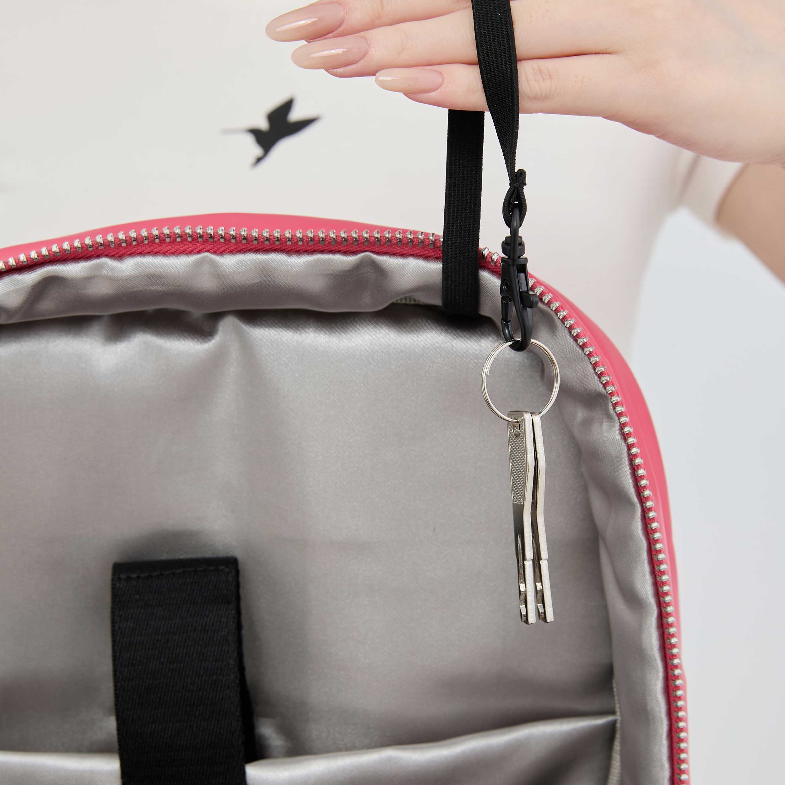 Tesport Cloud Large Backpack in Pink key holder