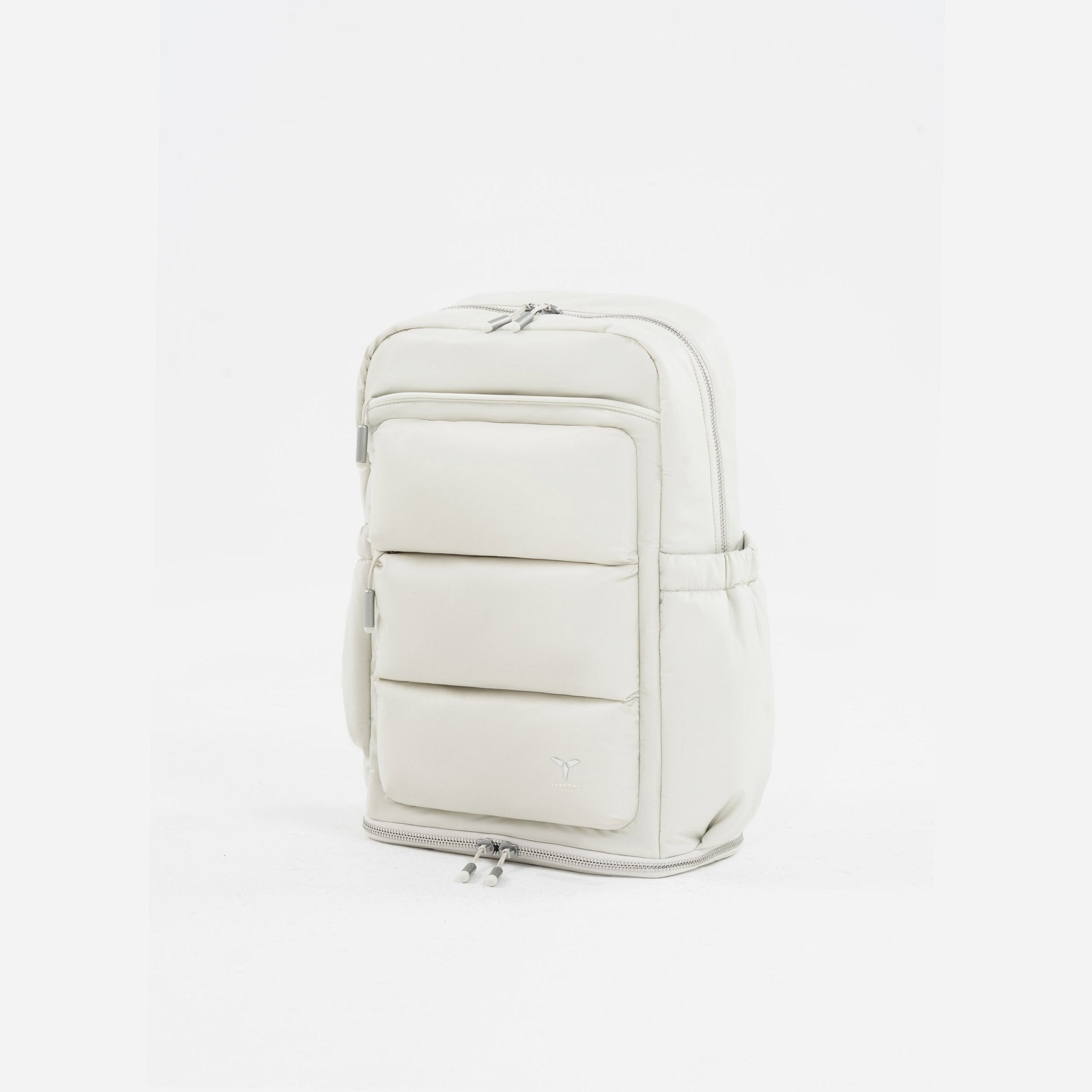 Tesport Cloud Large Backpack in White angled view
