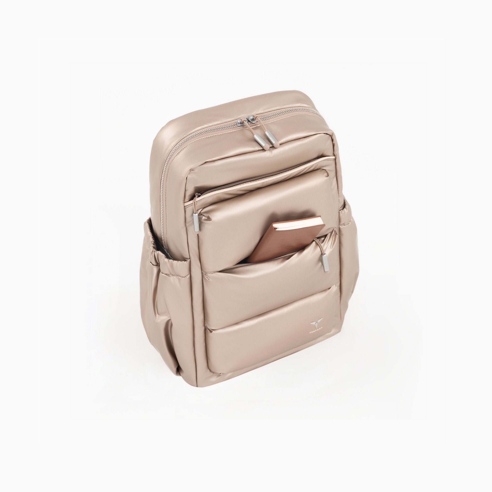Tesport Cloud Medium Backpack in Champagne book storage
