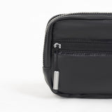 Tesport Cloud Mini Pouch in Black zipper detail