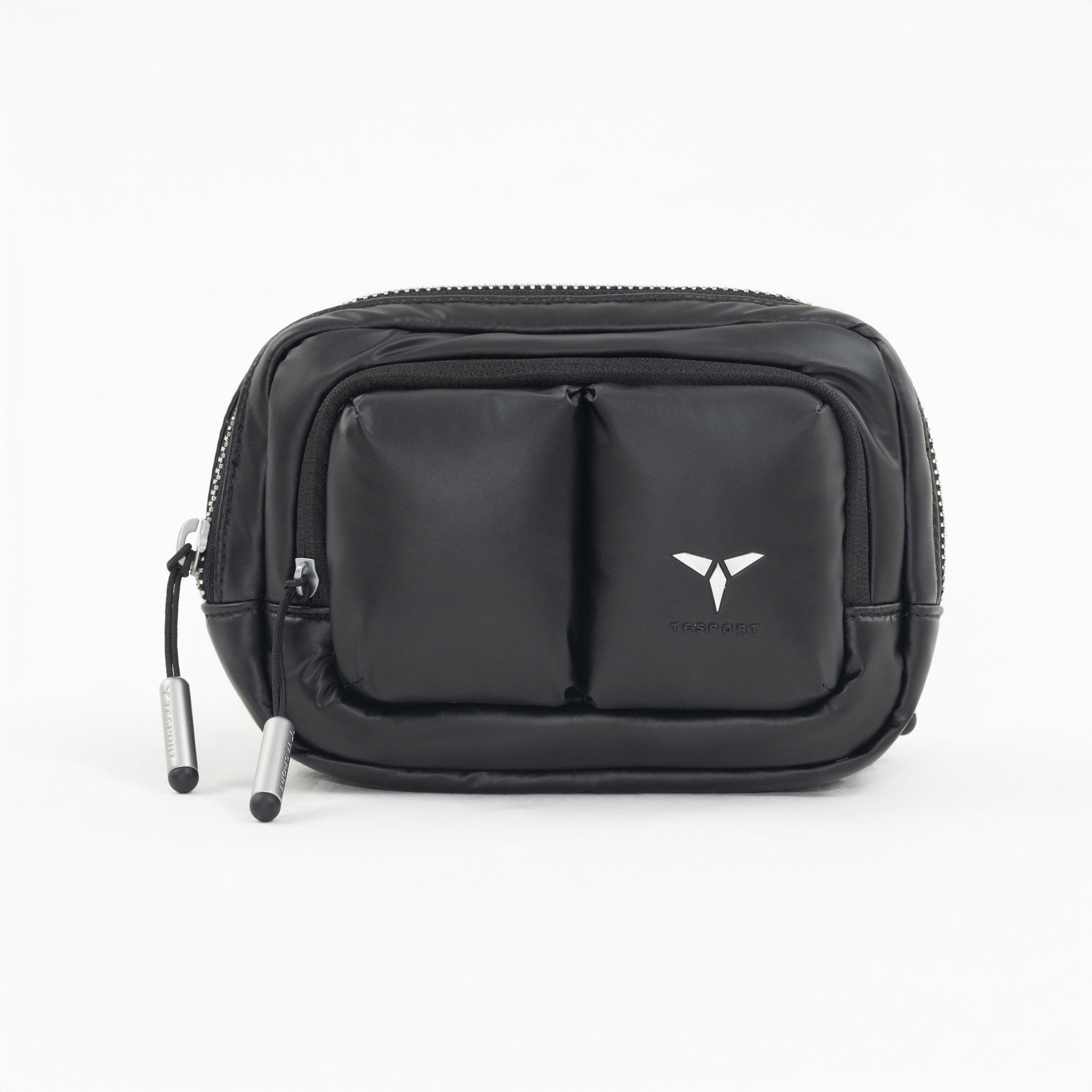 Tesport Cloud Mini Pouch in Black front view