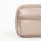 Tesport Cloud Mini Pouch in Champagne zipper detail