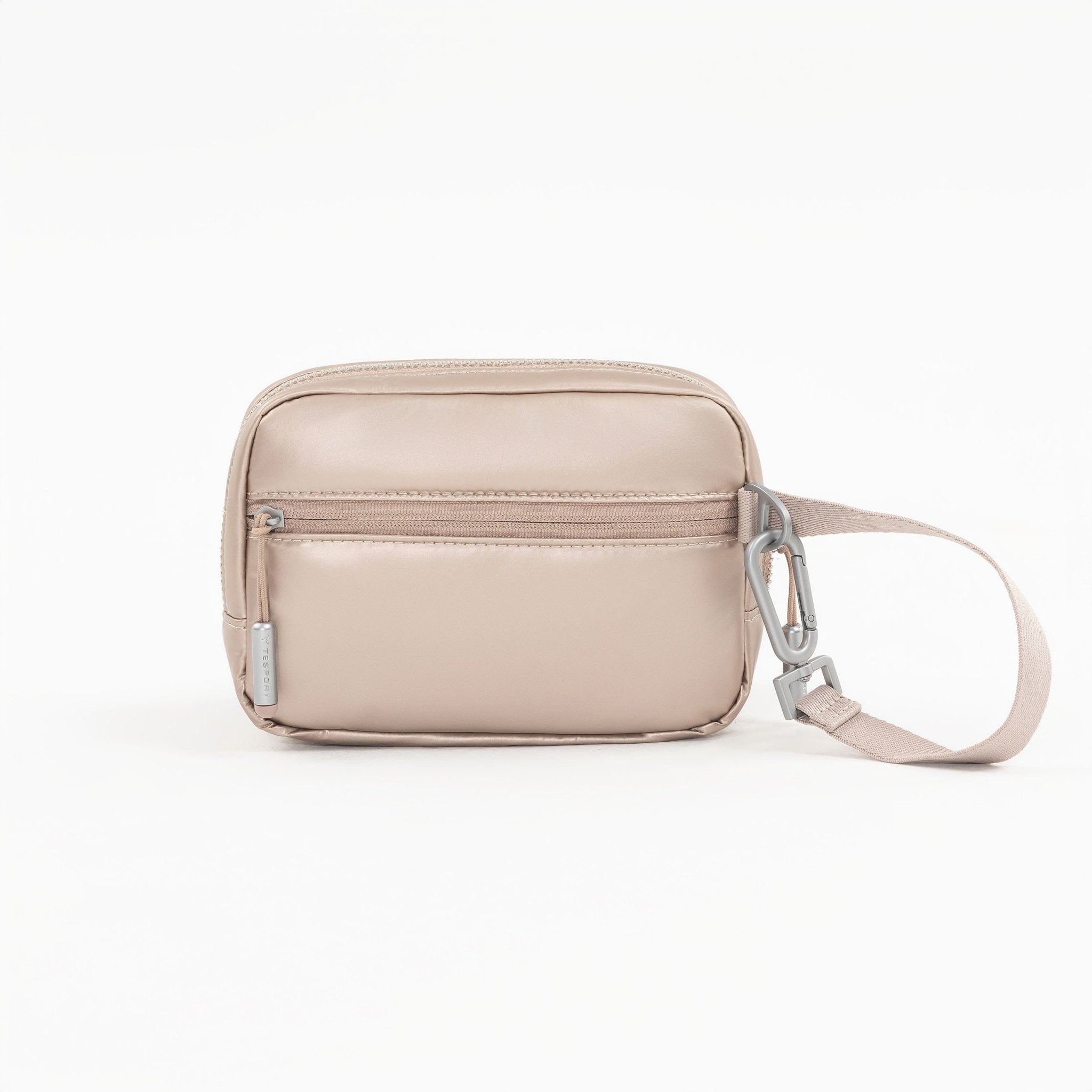 Tesport Cloud Mini Pouch in Champagne back view