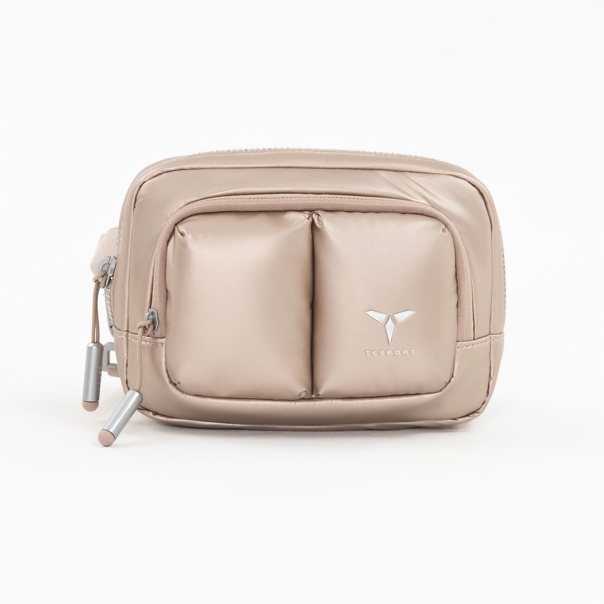 Tesport Cloud Mini Pouch in Champagne front view
