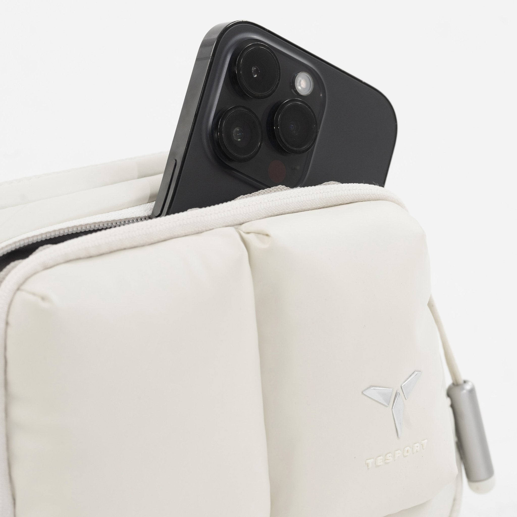 Tesport Cloud Mini Pouch in White phone holder