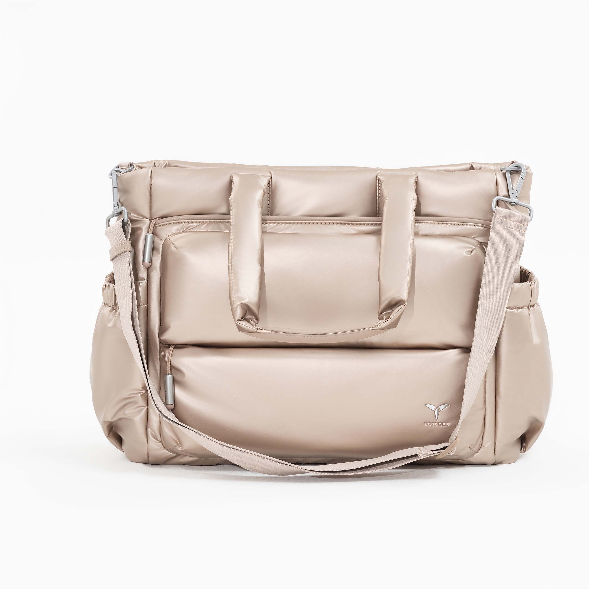 Tesport Cloud Tote in Champagne front view