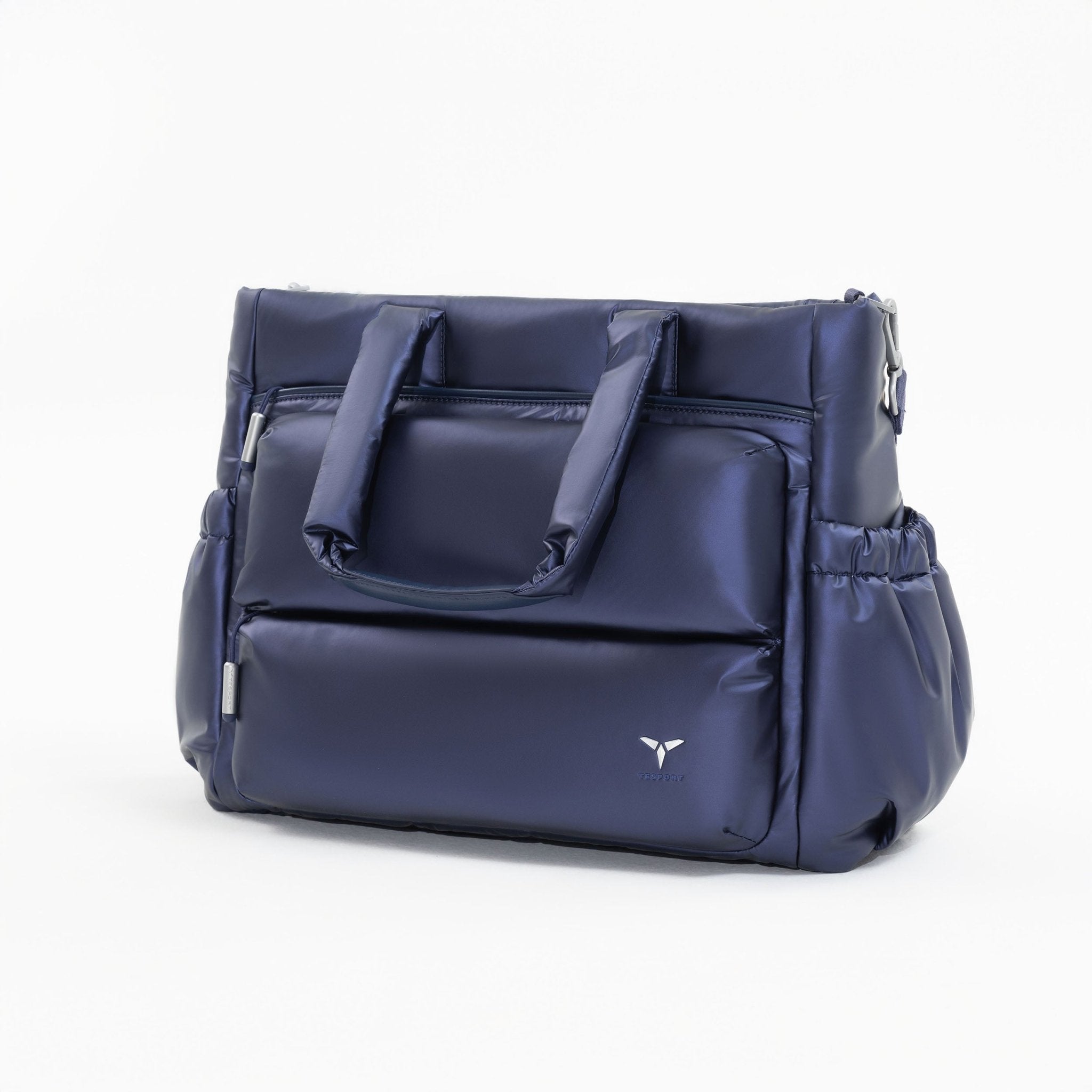 Tesport Cloud Tote in Navy angled view