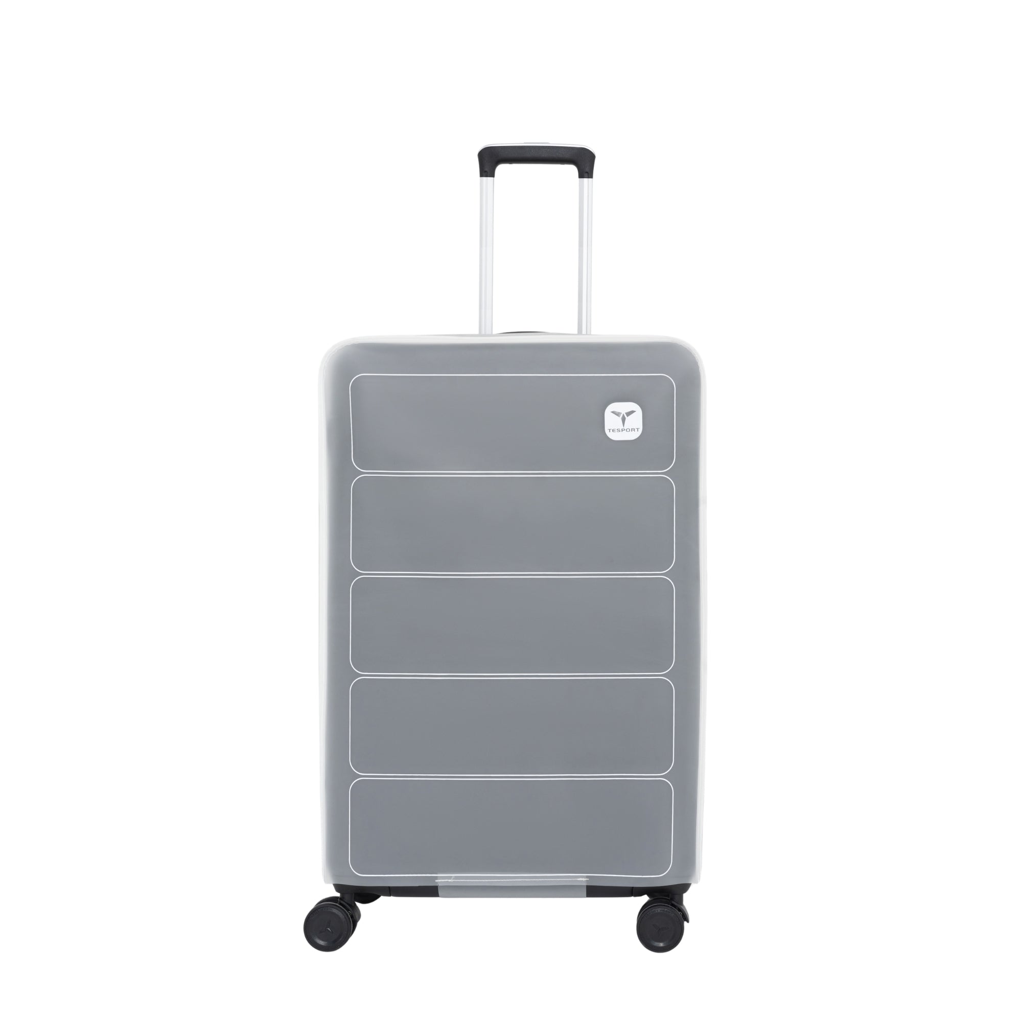 Tesport Cloud™ Clear Frosted Luggage Cover for Medium Check - In - Tesport