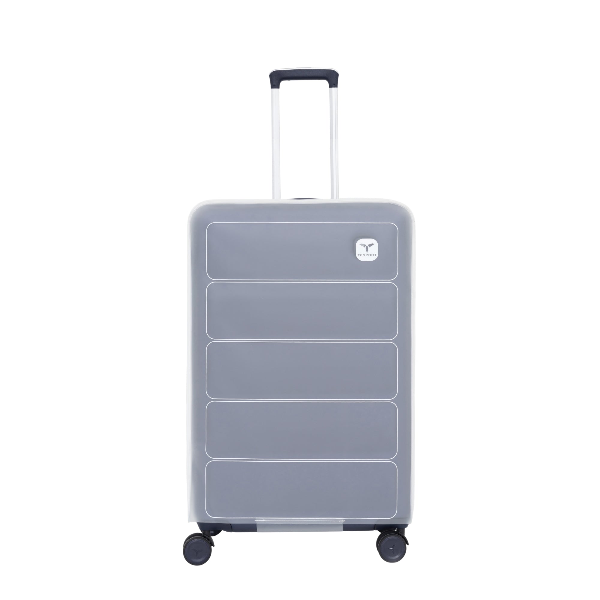 Tesport Cloud™ Clear Frosted Luggage Cover for Medium Check - In - Tesport