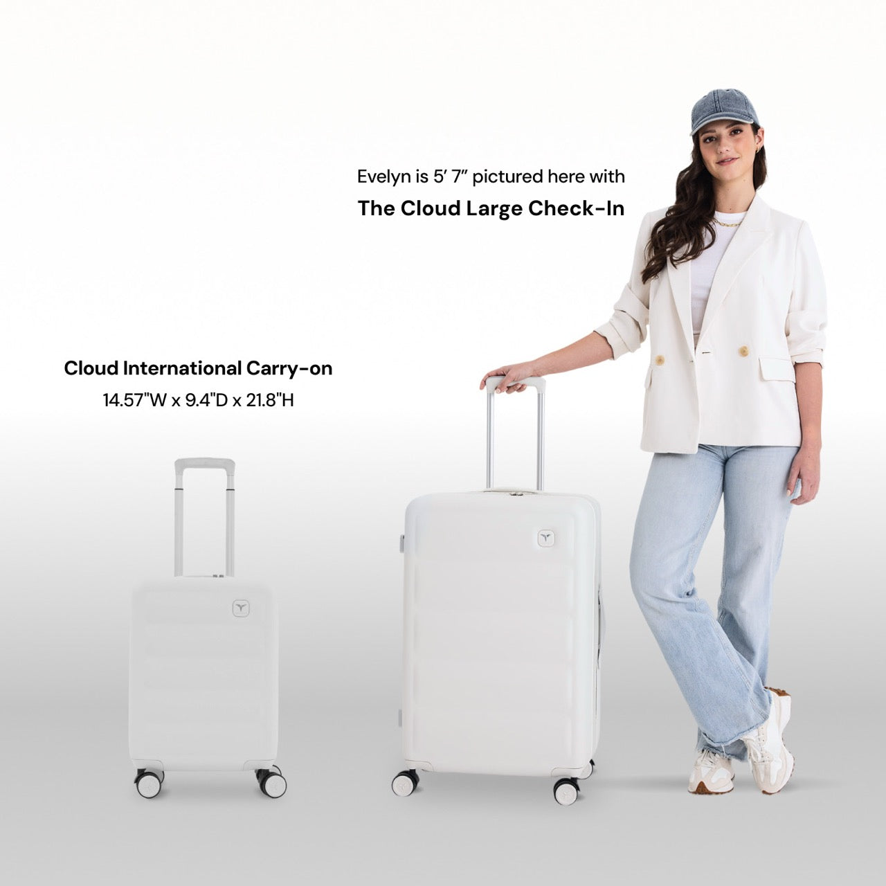 Tesport Cloud International Carry-On in Navy – Tesport Travel