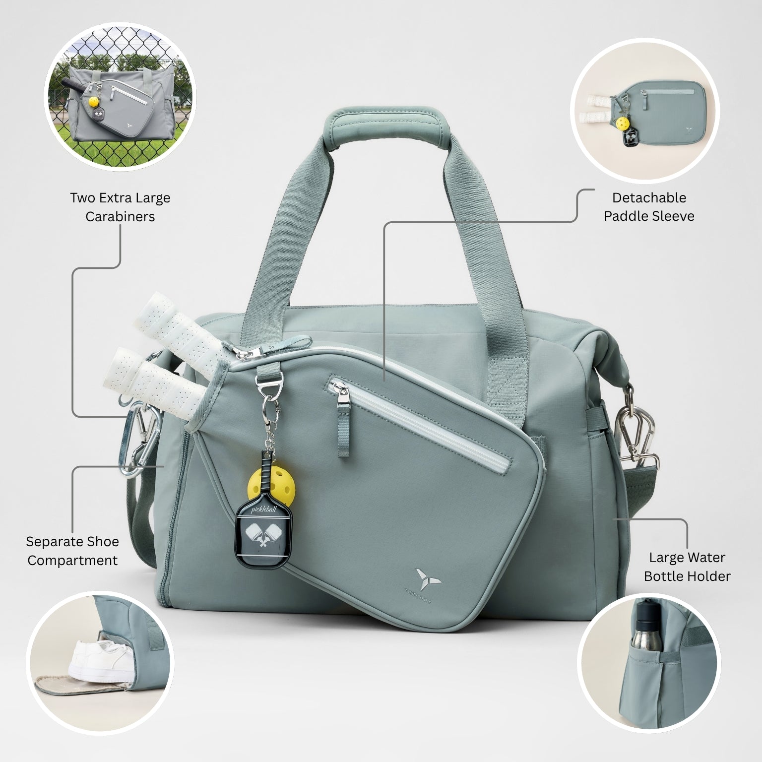 2-in-1 Convertible Pickleball Bag - Tesport