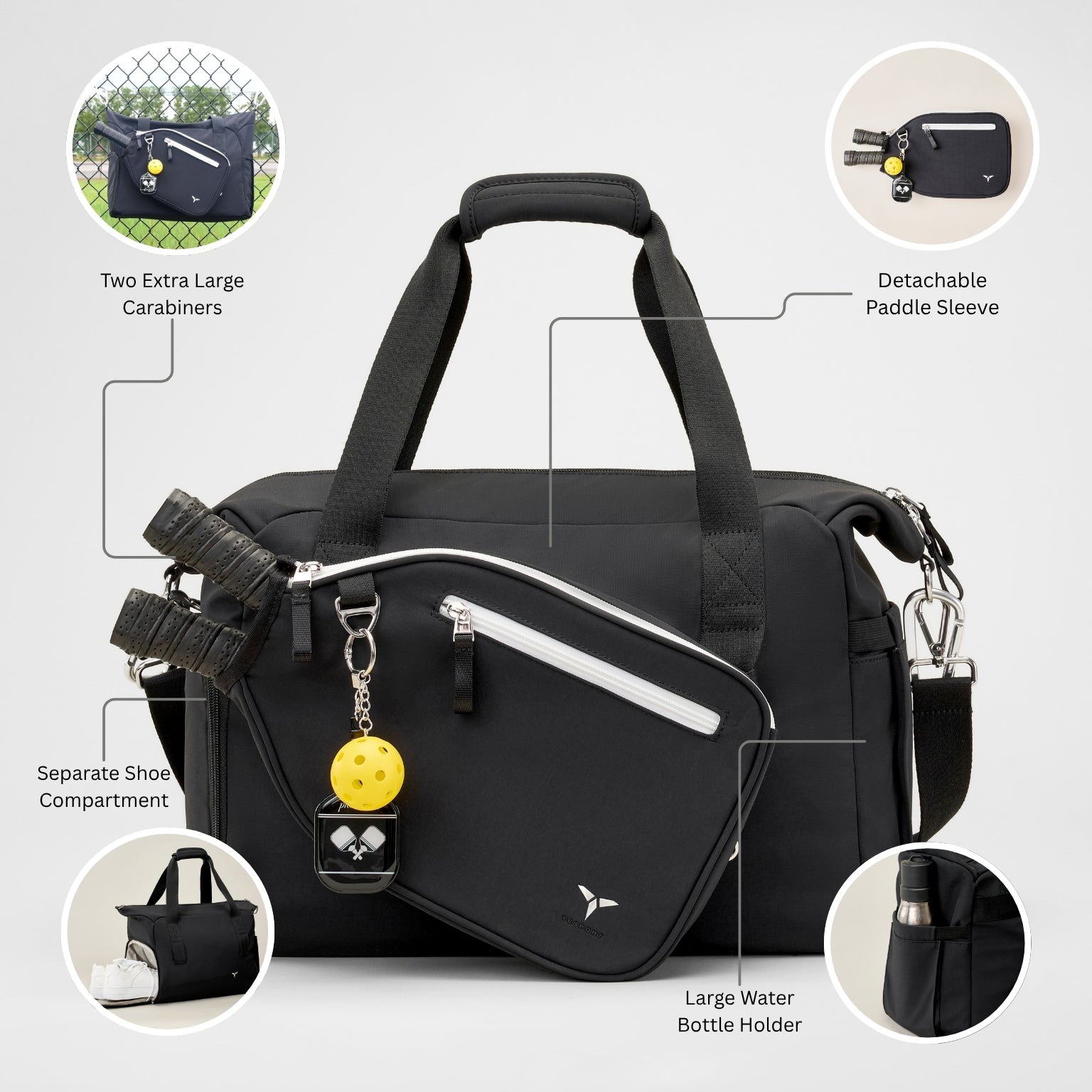 2-in-1 Convertible Pickleball Bag - Tesport