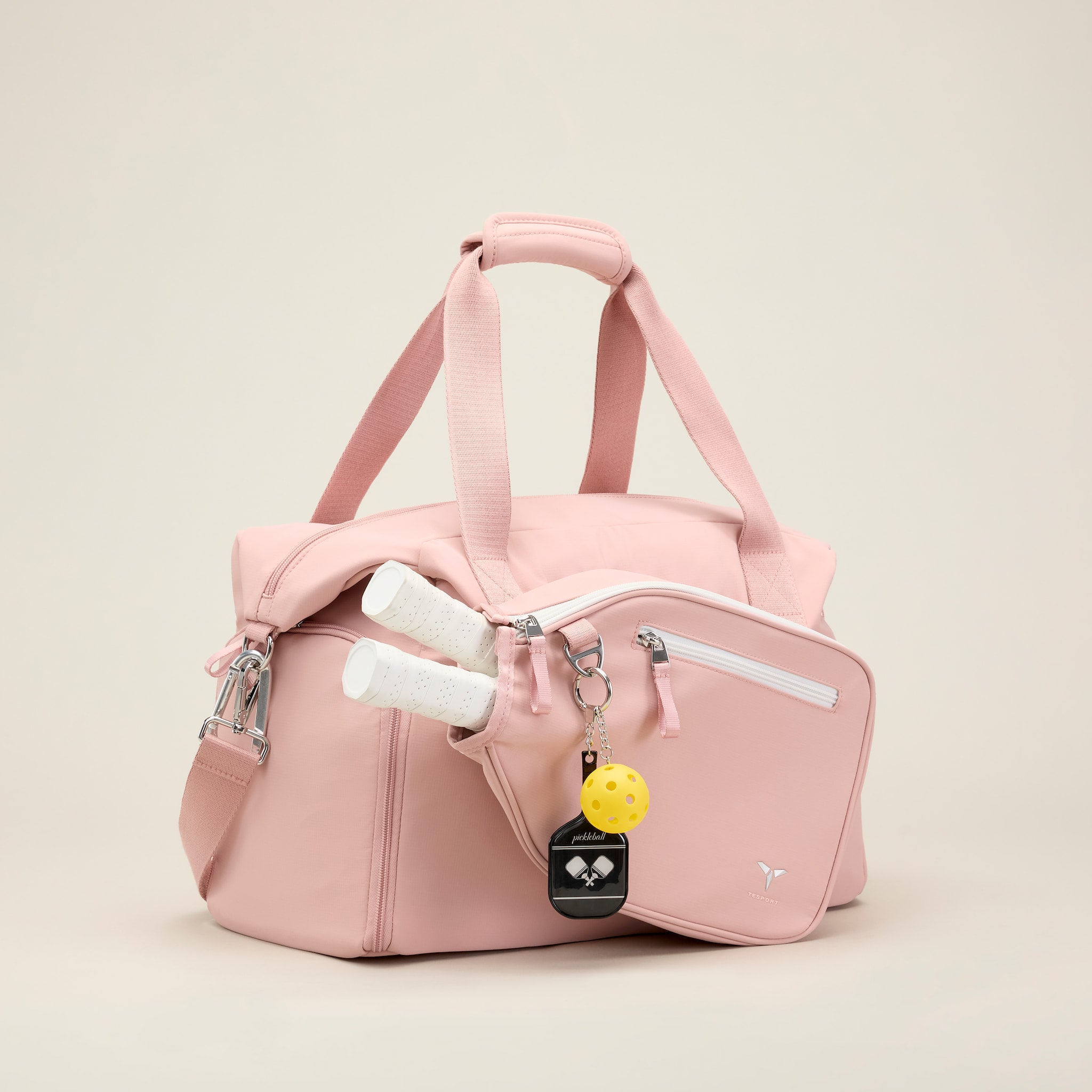 Tesport 2-in-1 Pickleball Bag and Paddle Sleeve in Pulse Pink | Patent Pending - Tesport