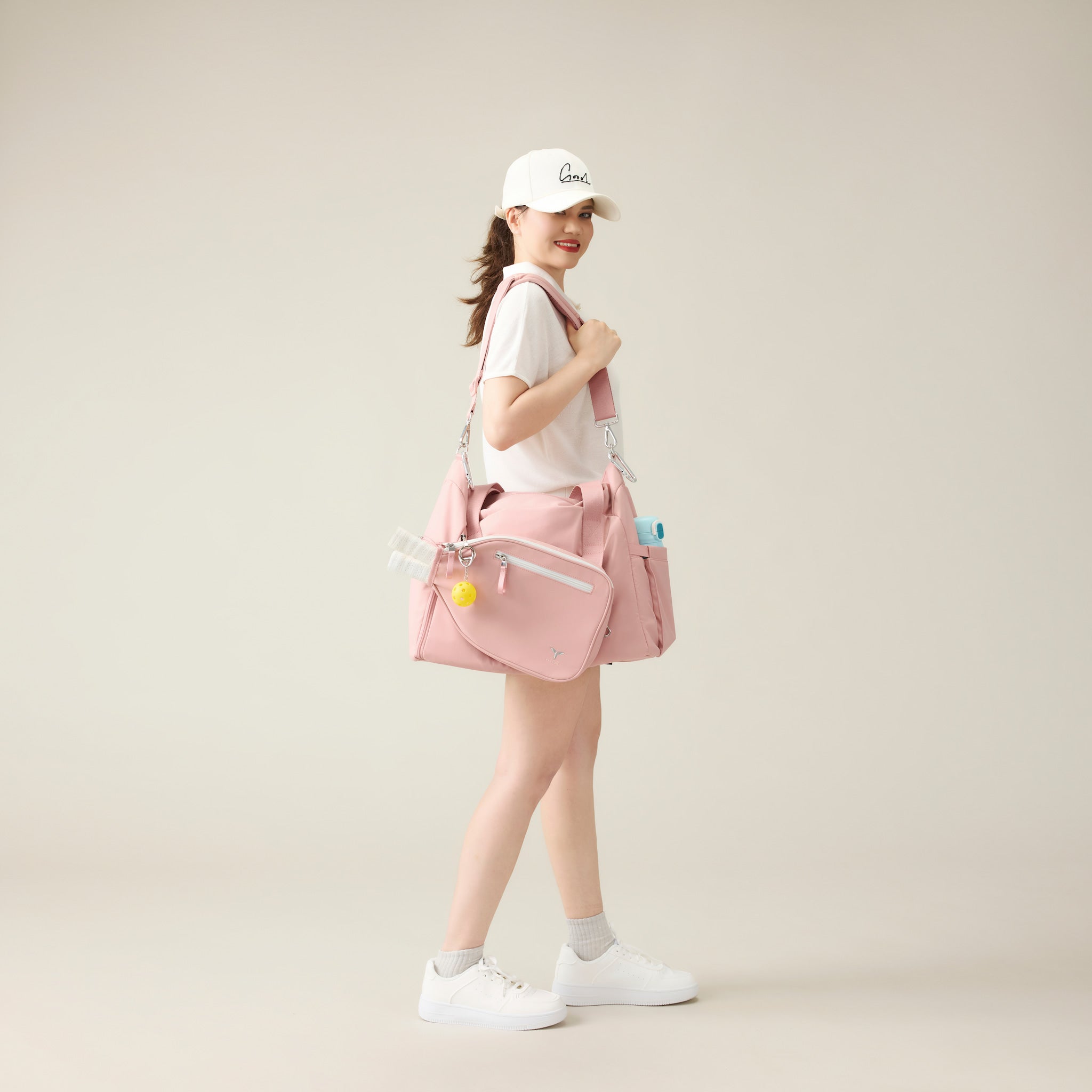 Tesport 2-in-1 Pickleball Bag and Paddle Sleeve in Pulse Pink | Patent Pending - Tesport