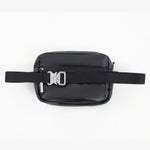 Tesport Cloud Crossbody Belt Bag in Black back view