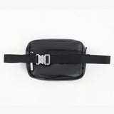 Tesport Cloud Crossbody Belt Bag in Black back view