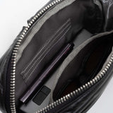 Tesport Cloud Crossbody Belt Bag in Black interior storage