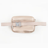 Tesport Cloud Crossbody Belt Bag in Champagne back view
