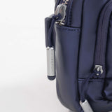 Tesport Cloud Crossbody Belt Bag in Navy zipper detail