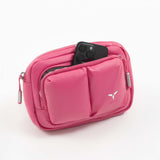 Tesport Cloud Crossbody Belt Bag in Pink phone holder