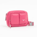 Tesport Cloud Crossbody Belt Bag in Pink angled view