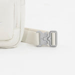 Tesport Cloud Crossbody Belt Bag in White buckle detail
