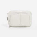 Tesport Cloud Crossbody Belt Bag in White front view