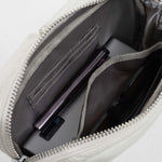 Tesport Cloud Crossbody Belt Bag in White interior storage