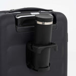 Tesport Cloud Flex Carry-On Luggage in Black cup holder view