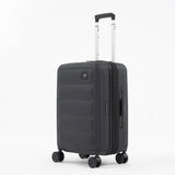 Tesport Cloud Flex Carry-On Luggage in Black angled view
