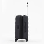 Tesport Cloud Flex Carry-On Luggage in Black side flex shot