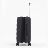 Tesport Cloud Flex Carry-On Luggage in Black side flex shot