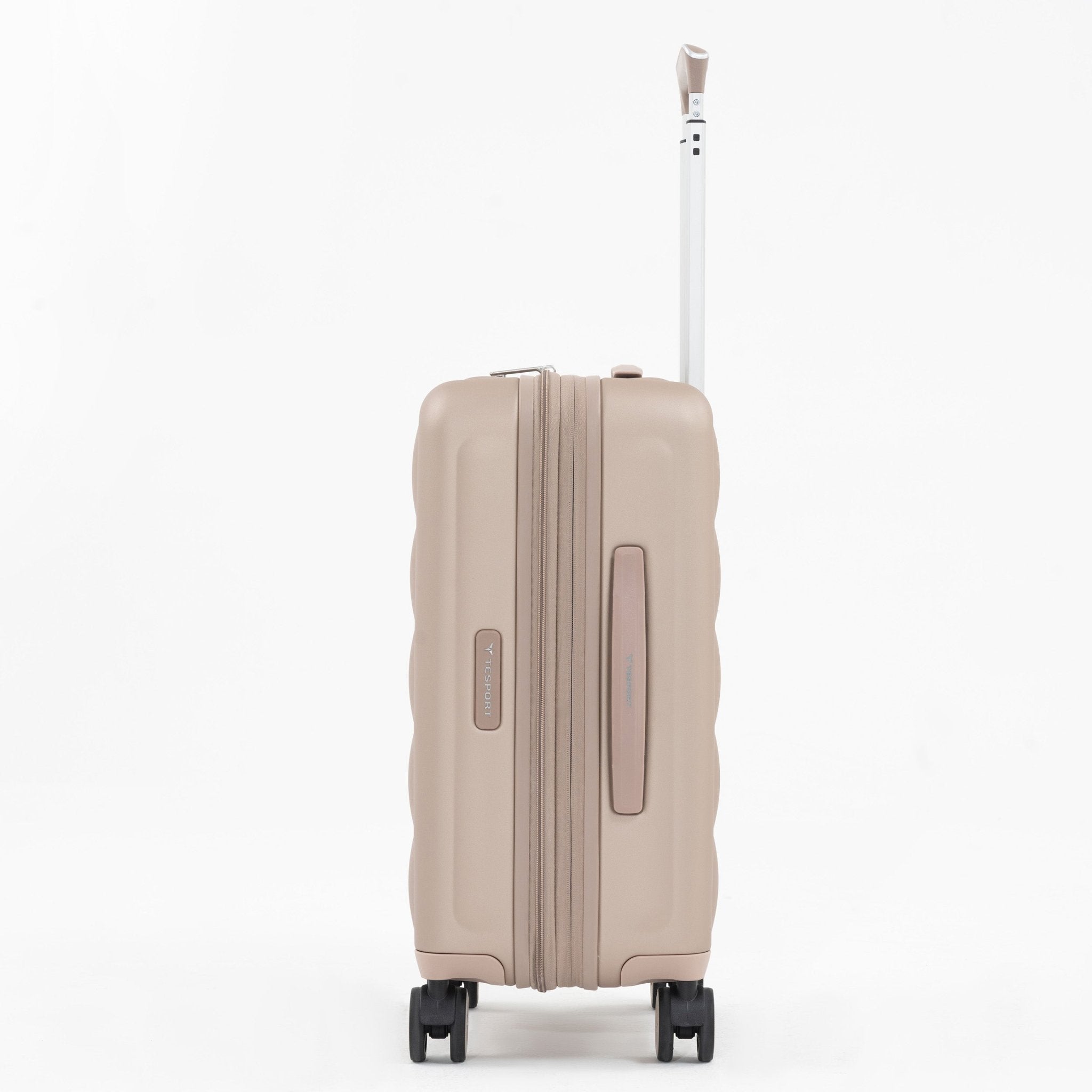 Tesport Cloud Flex Carry-On in Champagne side view