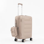 Tesport Cloud Flex Carry-On in Champagne with accessories