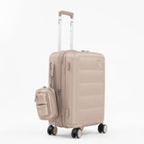 Tesport Cloud Flex Carry-On in Champagne with accessories
