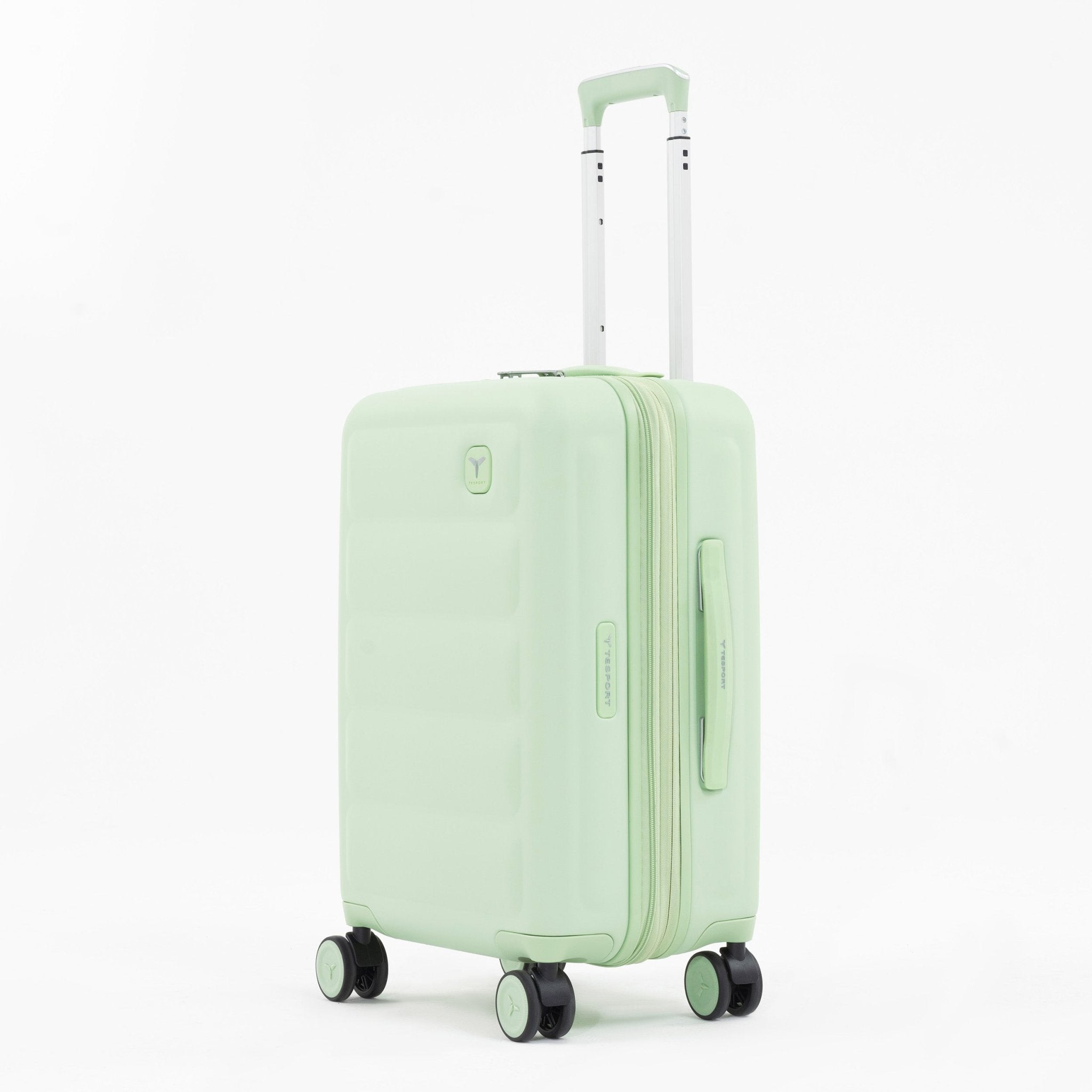 Tesport Cloud Flex Carry-On in Apple Green angled view