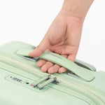 Tesport Cloud Flex Carry-On in Apple Green comfort handle shot