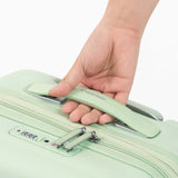 Tesport Cloud Flex Carry-On in Apple Green comfort handle shot