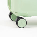 Tesport Cloud Flex Carry-On in Apple Green 360 wheels shot