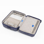 Tesport Cloud Flex Carry-On Luggage in Navy interior storage view