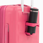Tesport Cloud Flex Carry-On Luggage in Pink with cup holder