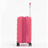 Tesport Cloud Flex Carry-On Luggage in Pink side flex shot