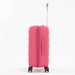 Tesport Cloud Flex Carry-On Luggage in Pink side shot