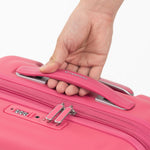 Tesport Cloud Flex Carry-On Luggage in Pink with comfort handle