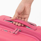 Tesport Cloud Flex Carry-On Luggage in Pink with comfort handle