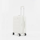Tesport Cloud Flex Carry-On Luggage in White angled view